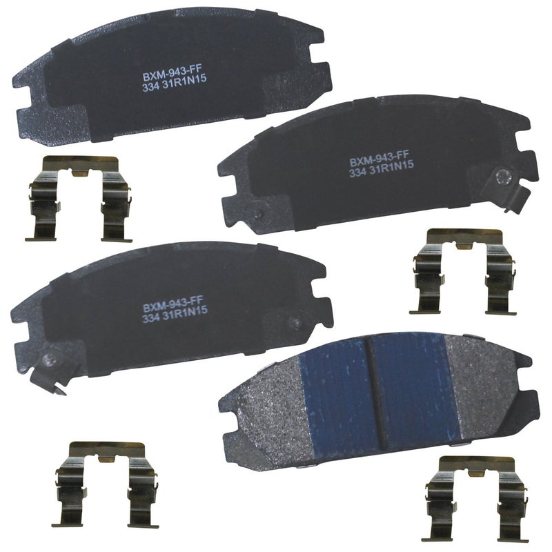 Bendix Premium SBM334 Semi-Metallic Front Brake Pads for Acura Integra 1989-1986, Honda Accord 1989-1986, Prelude 1987-1985 - Image 3