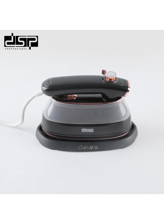 دي اس بي مكواة بخار للسفر DSP KD1172 – قدرة 1200 واط، خزان مياه 170 مل، قاعدة سيراميك، تصميم محمول - Image 3