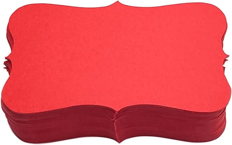 PPAPPAPPIYO 3.5x2 color index cards (100) Paper - Blank (red) - Image 1