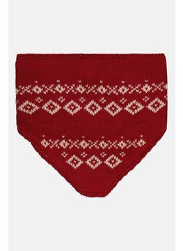 Reserved Toddlers Boy Textured Muffler, Red  - Image 1