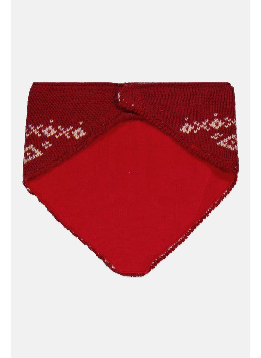 Reserved - Toddlers Boy Textured Muffler, Red - Image 1