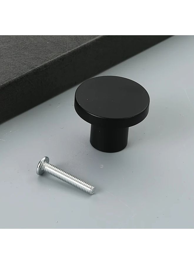 6pcs Black Matte Cabinet Knobs Gold Accents Kitchen Bathroom Drawer Pulls - Image 2