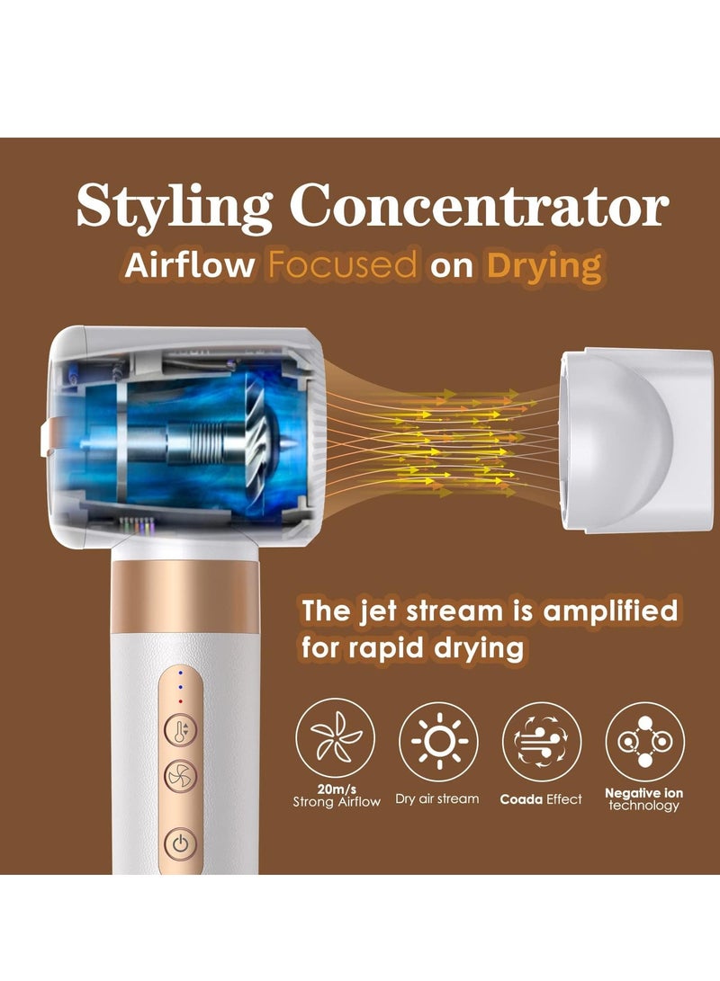 general High-speed seven-in-one hot air comb automatic adsorption curling iron straight curling dual-purpose high-speed hair dryer styling hair dryer - Image 5