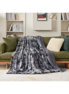 Bedsure Bedsure Fuzzy Blanket King Size - Grey, Soft and Warm Sherpa, Plush and Furry Faux Fur, Reversible King Blankets for Bed, 108x90 Inches  - Image 4