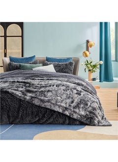 Bedsure Bedsure Fuzzy Blanket King Size - Grey, Soft and Warm Sherpa, Plush and Furry Faux Fur, Reversible King Blankets for Bed, 108x90 Inches  - Image 2