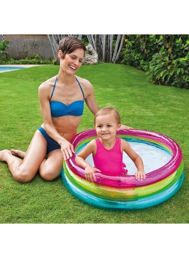 INTEX Rainbow Baby Pool Multi Colour 57104 - Image 2