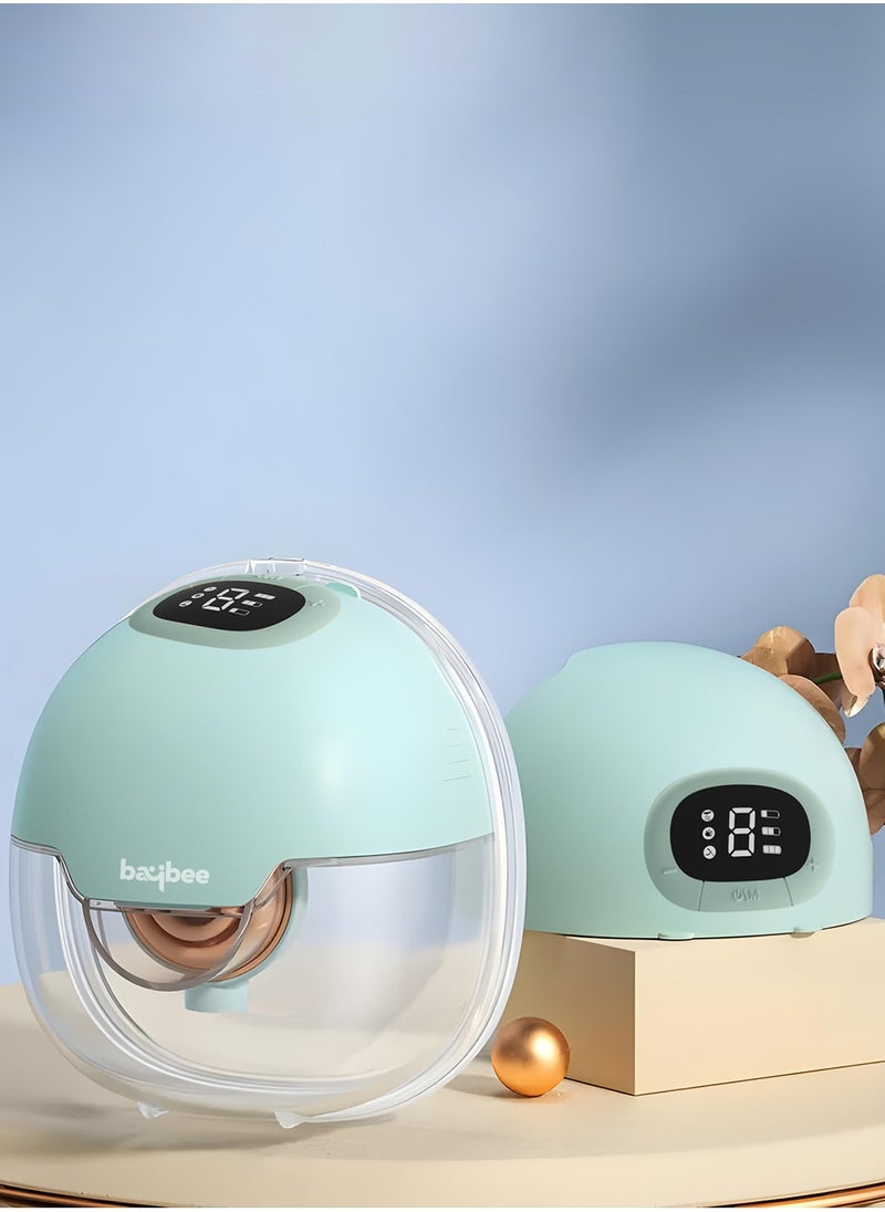BAYBEE - Baybee Slim Wearable Electric Breast Pump for Feeding Mothers, Hands Free Automatic Breast Pump Electrical with Lactation, Milk Suction & Massage Modes, 9 Level Suction Adjustment, 150ml Storage - Image 1