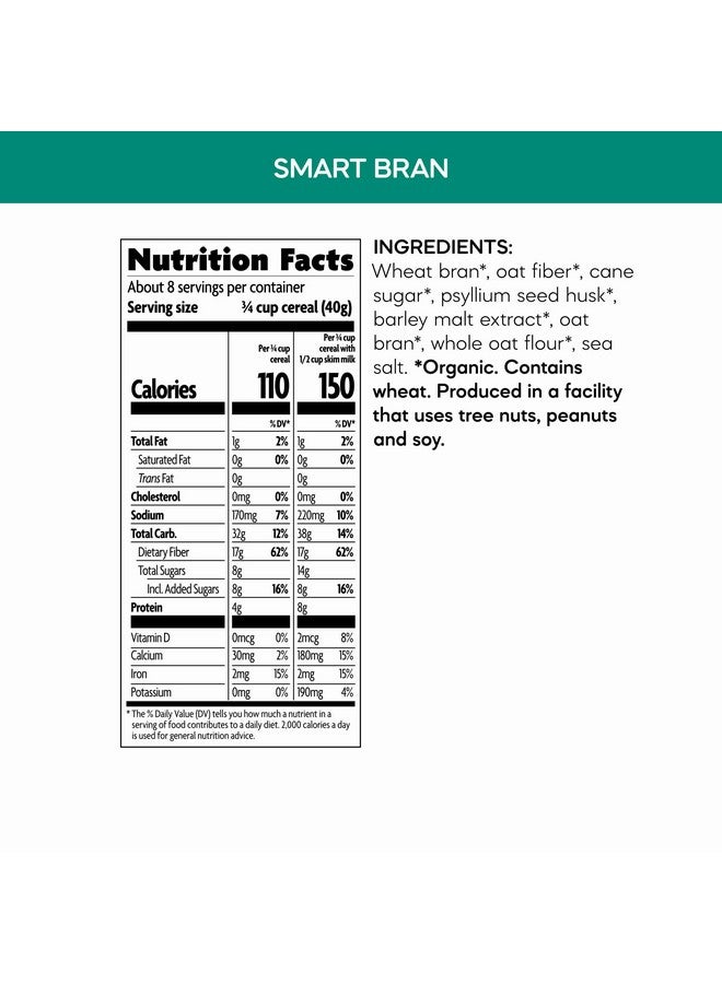 Nature's Path Organic Smart Bran Cereal, 10.6 oz (Pack of 1), Non-GMO - Image 5