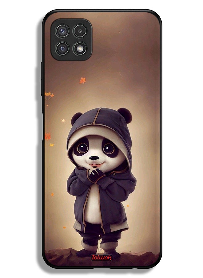Tolwak Samsung Galaxy A22 5G Protective Case Cover Cute Little Panda - Image 1
