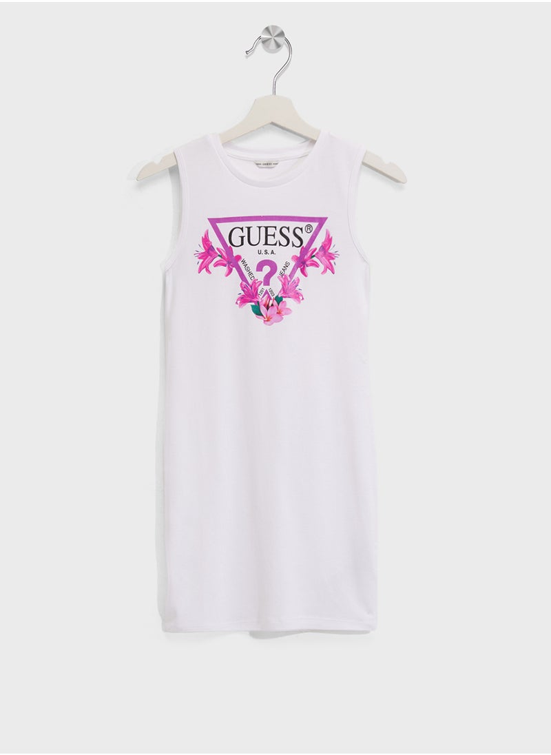 GUESS Sleeveless Graphic Dress  - Image 1