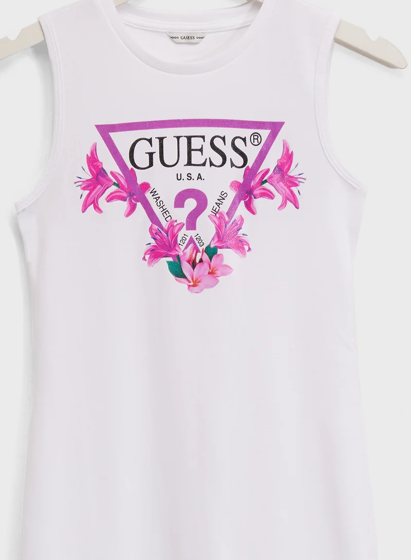 جس Kids Interlock Dress