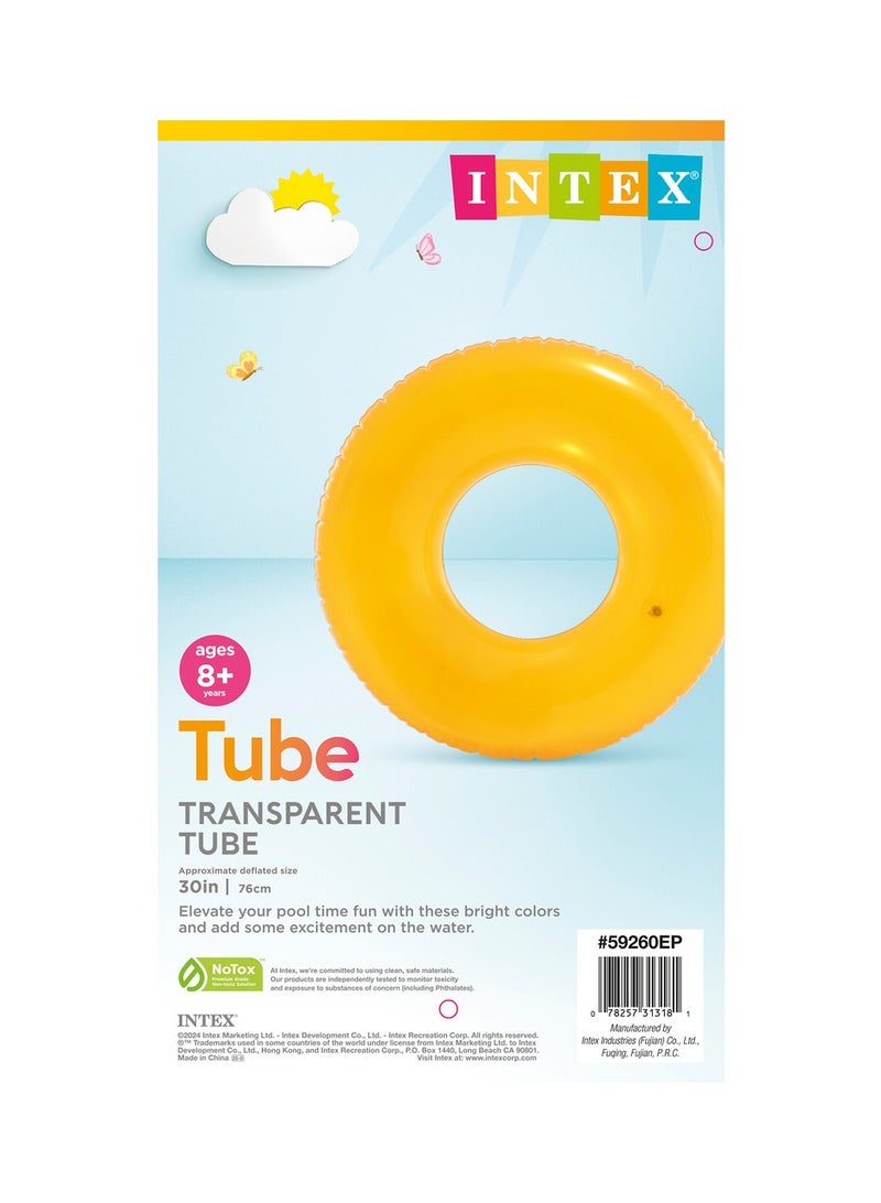 INTEX Transparent Inflatable Pool Swim Tube 76x30cm - Image 3