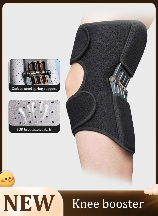 دعامة الركبة بقطعتين - دعم امتصاص الصدمات للركبة - دعامة متعددة الاستخدامات للركبة - دعامة ركبة مريحة وقابلة للتنفس للرجال - وسادات ركبة تخفف الضغط عن الركبة - Image 1