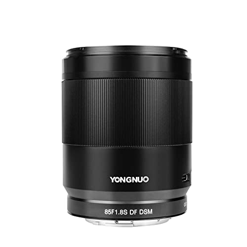 YONGNUO عدسة يونغنيو 85 مم F1.8S DF DSM، عدسة تليفوتوغرافي متوسطة للتركيب على سوني E، عدسة بورتريه كاملة الإطار باللون الأسود - Image 1