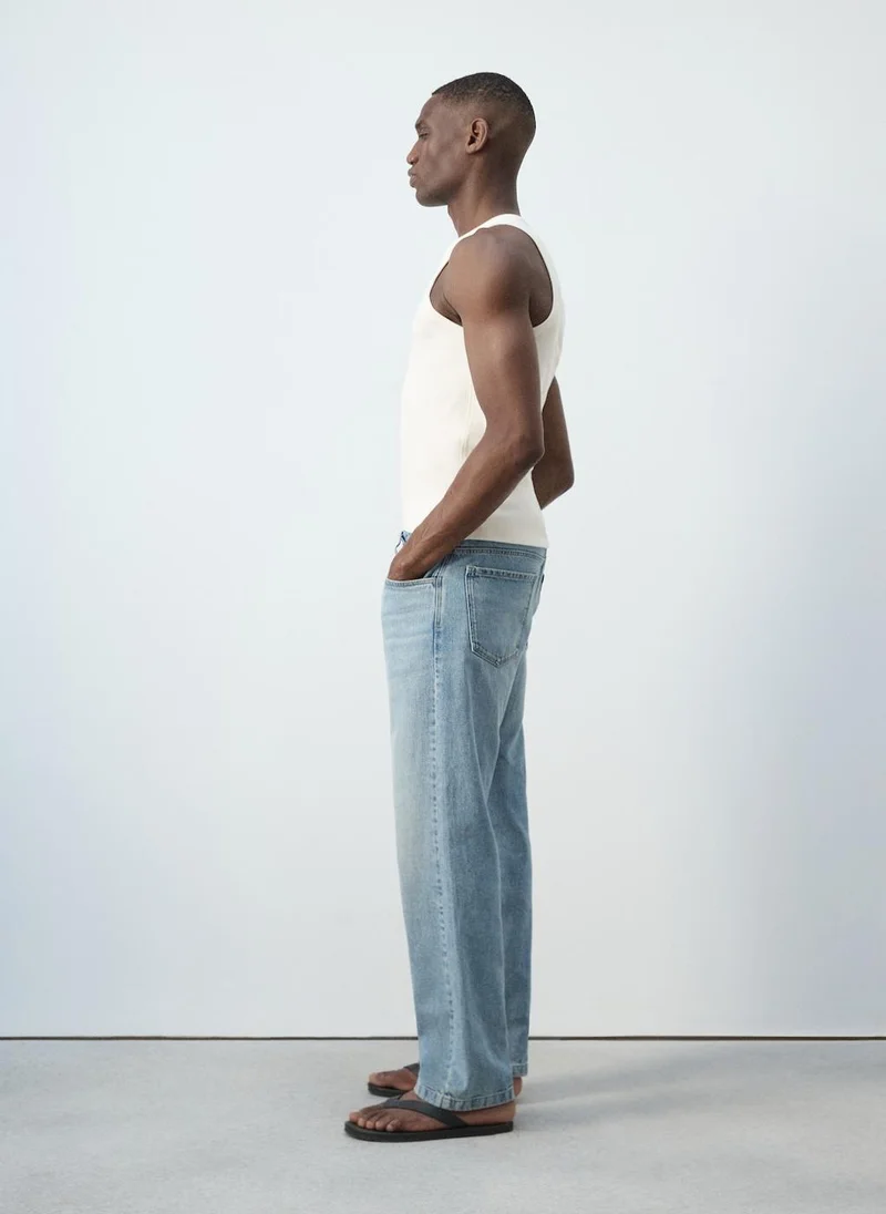Mango Man 02-OFFWHITE Slim-Fit Cotton Tank Top for Men | Best Price UAE
