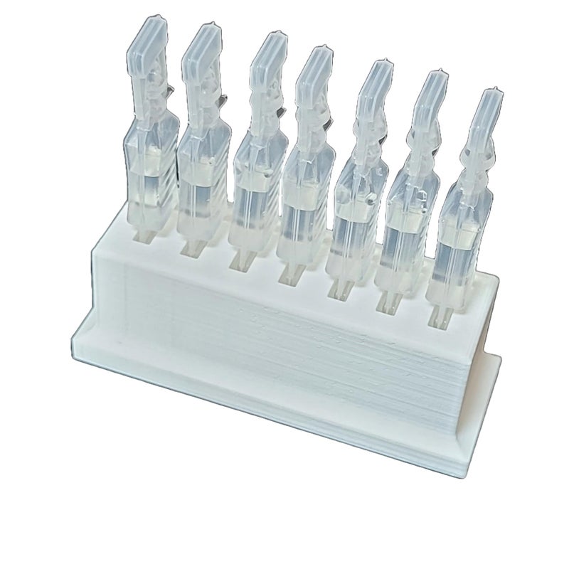 Znet3D Znet3D Eye Drop Vials Holder  Storage  Upgraded SingleUse Disposable Vial Organizer with Extra Slot Space White 