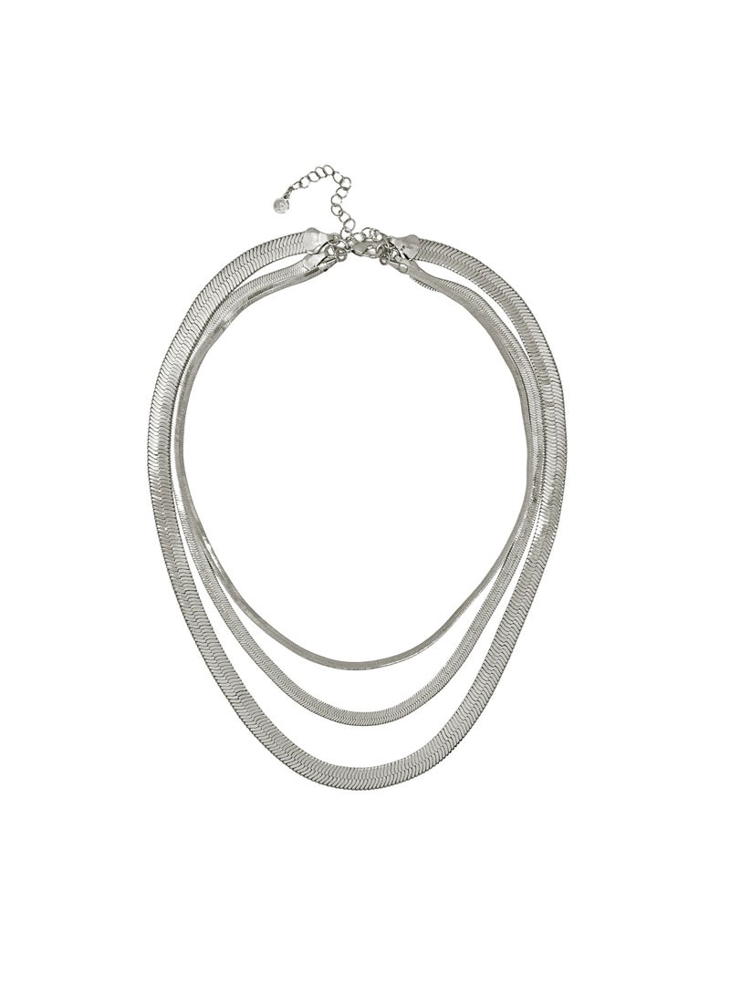 Fashionbox Jessy Triple Necklace Silver 