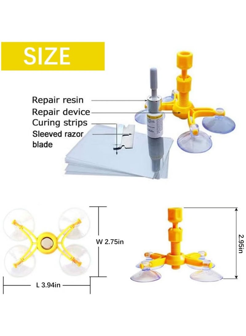 ELTRAZONE Auto Glass Rock Chip Repair Kit for Star, Horseshoe, Bull’s Eye Chips  Cracks – Quick, Easy, DIY Windshield Repair, Professional Results, Fix Cracks and Chips at Home, No Need for Replacement - Image 2