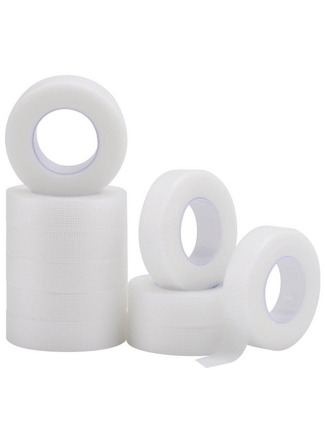 BTYMS 10 لفات من شريط طبي من البولي إيثيلين ميكروبور لتمديد الرموش الفردية، وشريط تحت العين لتمديد الرموش 0.5 بوصة × 10 ياردات - Image 1