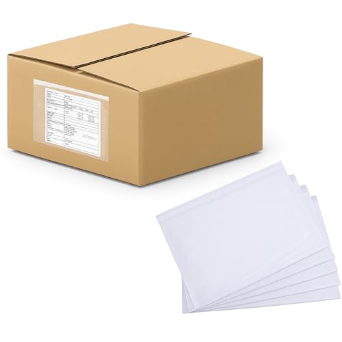 JPPL A5 Packing List Enclosed Envelope 9.5"x7" | Transparent Full Gumming Adhesive Invoice & Document Pouch for Shipping, Courier & Export | Waterproof – Pack of 1000 – Premium Grade - Image 5