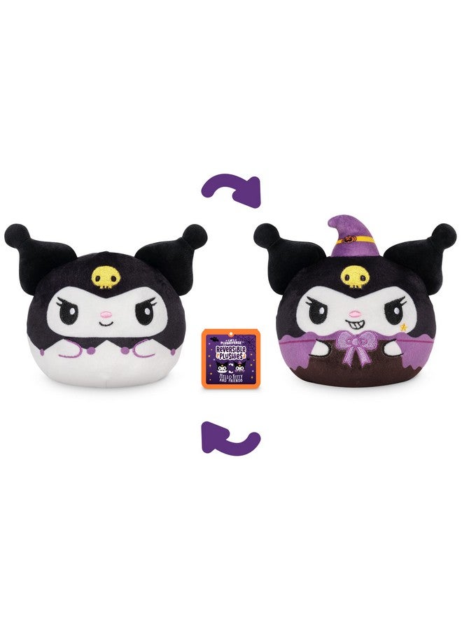TeeTurtle Teeturtle Kuromi Halloween Costume Reversible 4" Plushie - Officially Licensed Sanrio Plushie - Cute Kawaii Soft Stuffed Animals  - Image 3