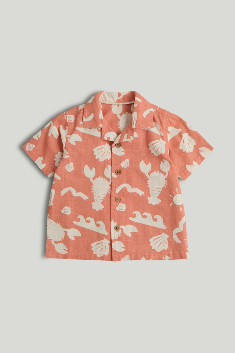 mothercare Orange Lobster Shirt