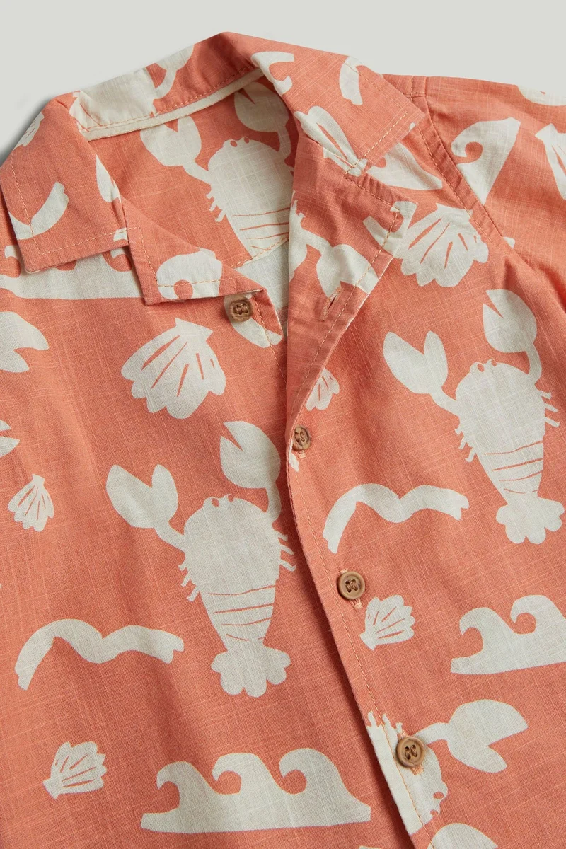 mothercare Orange Lobster Shirt