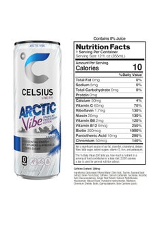 Celsius Celsius Fitness Drink 12oz 12/Case Arctic Vibe  - Image 3