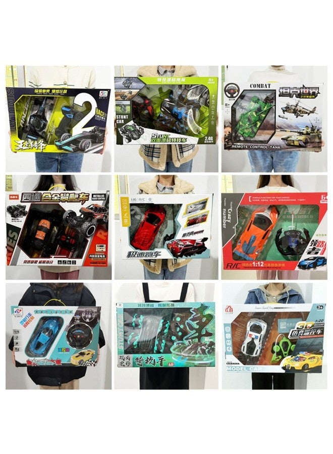 Shake The Same Children's Remote Control Car Series Electric Toys Remote Control Four-way Two-way Off-road Vehicle Tank Toy Car-Color:9933-3 Four-way Alloy Climbing Car - Image 2