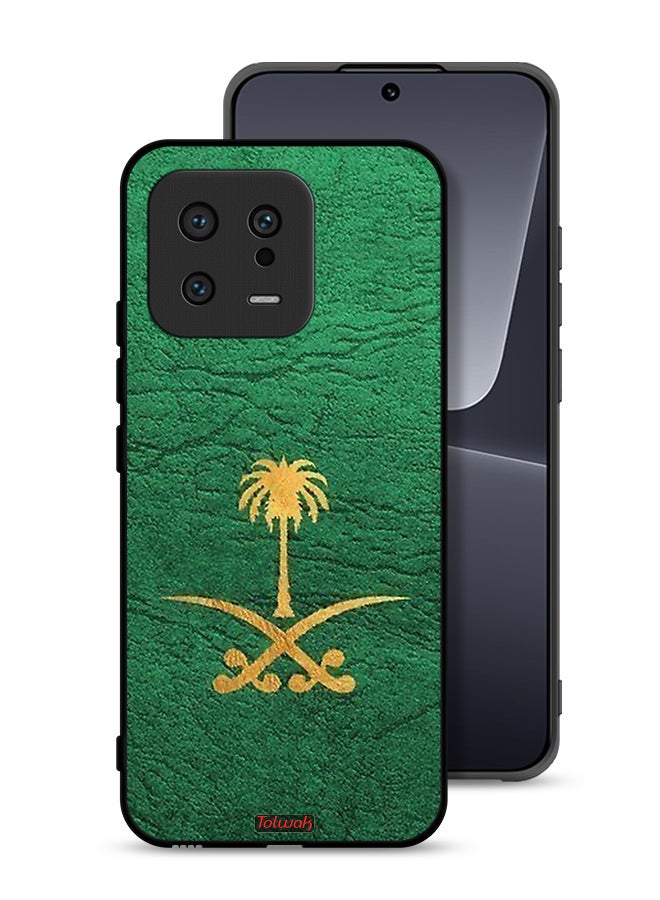 Tolwak Xiaomi 13 Protective Case Cover Kingdom Of Saudi Arabia Sign On Leather - Image 1