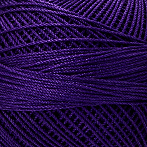 Handy Hands Lizbeth Cordonnet Cotton, Size 10, Dark Purple - Image 2
