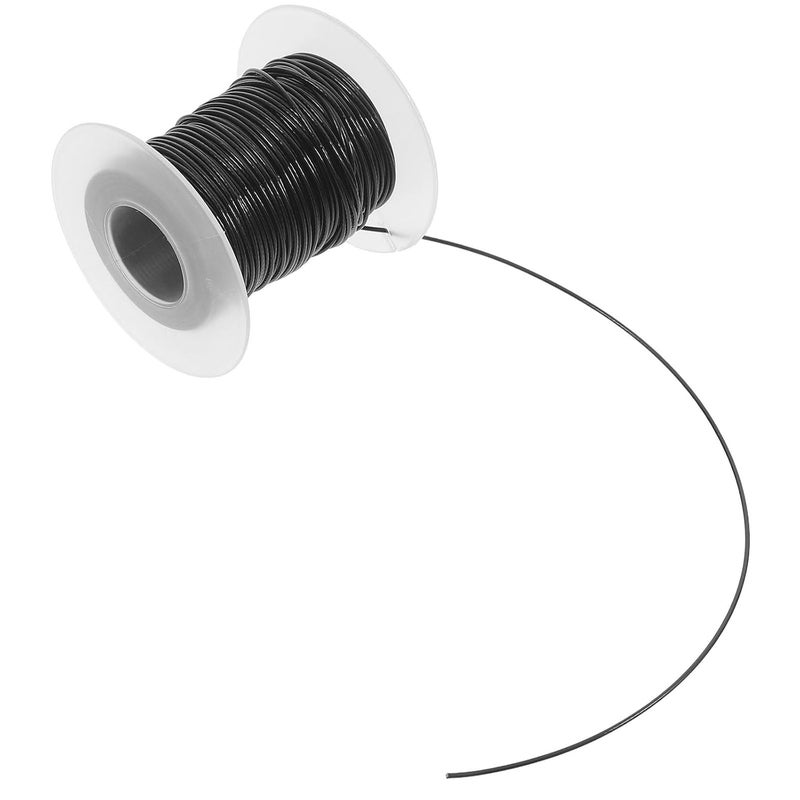 WOONEKY 0mm Black Vinyl Coated 304 Stainless Steel Wire Rope 98.4ft Steel Cable for Hanging Lights, Clothesline, Garden Crafts with High Corrosion Resistance - Image 1