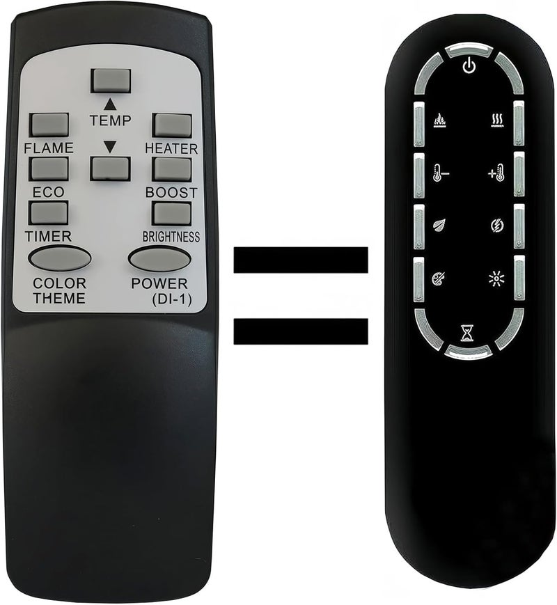 Replacement Remote Control for Dimplex Electric Fireplace Replacement Part, Remote Control 3001250100RP, Compatible with PF2325, PF3033, and XLF Models - Image 1