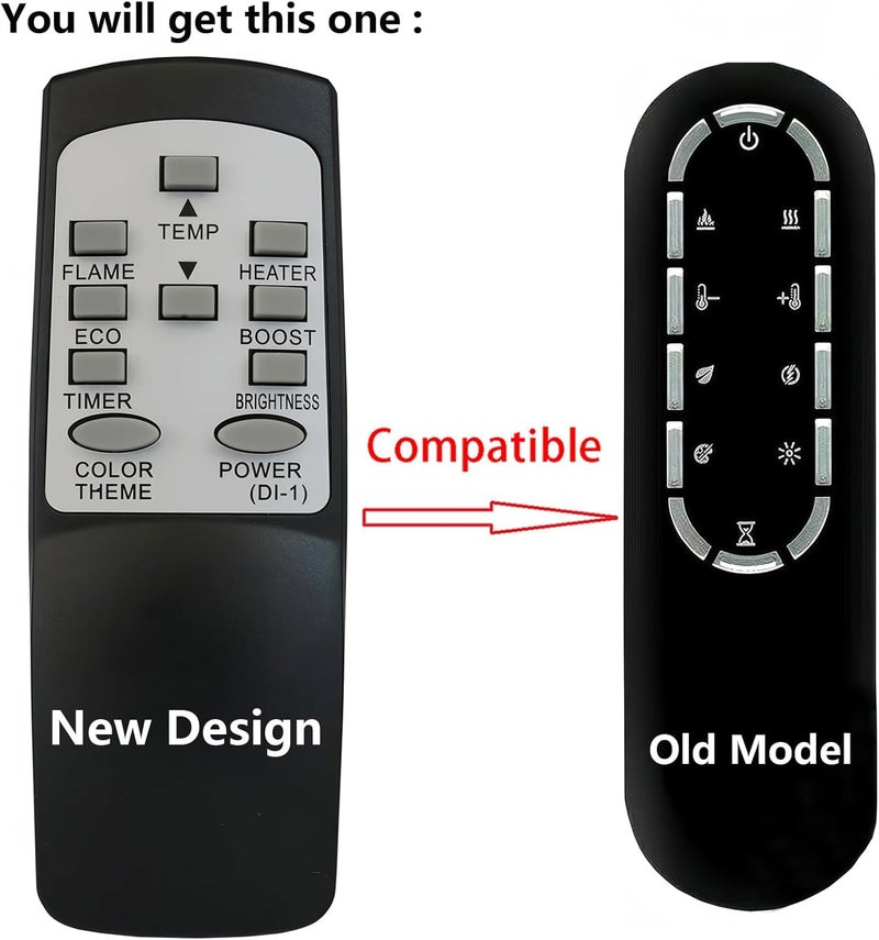 Replacement Remote Control for Dimplex Electric Fireplace Replacement Part, Remote Control 3001250100RP, Compatible with PF2325, PF3033, and XLF Models - Image 2