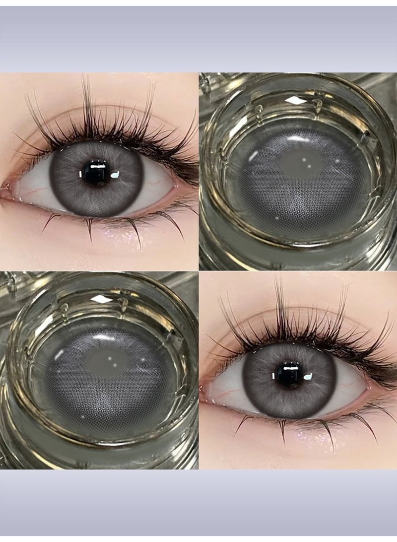 UYAAI Natural Grey Lenses Yearly Colored Contact Lenses, Unisex Cosmetic Contact Lenses, Hot Sale Fashion Lenses, 42% Water - Image 1