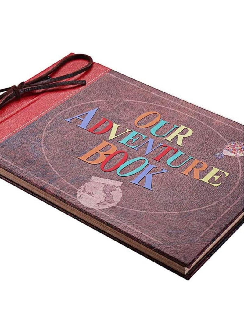 Captaintech Photo Album Scrapbook, Our Adventure Book, DIY Handmade Photo Album Scrapbook, Travel Scrapbook for Anniversary, Wedding, Trip, Baby Shower, etc. (Travel Scrapbook) - Image 5