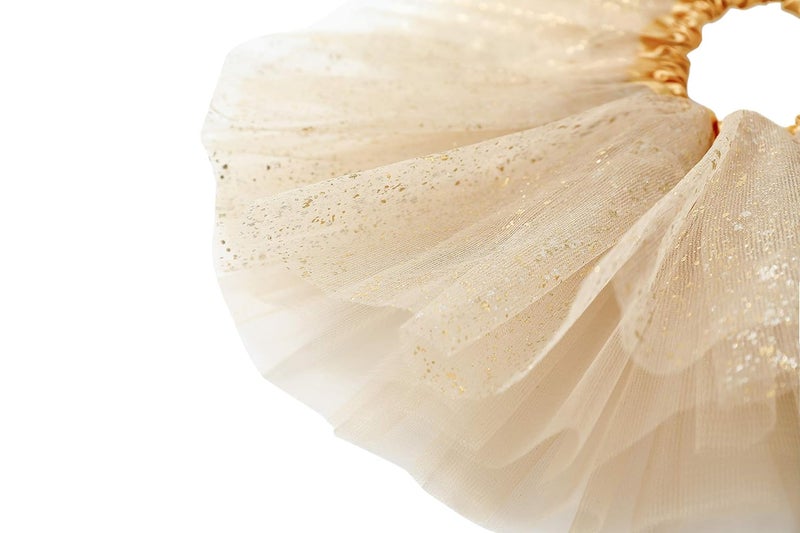 woobles Newborn Infant Baby Professional 3 Layers Sequin Tutu Tulle Skirt (6-18month, Gold)¡­ - Image 3