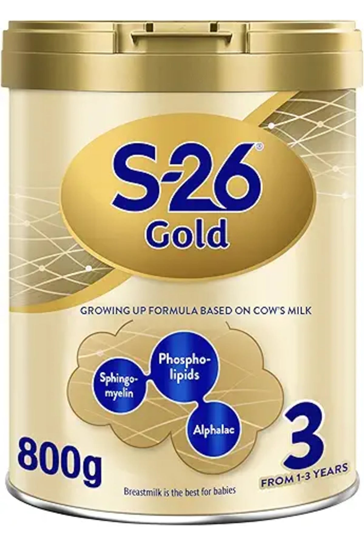 S26 Gold Stage 3 Growing Up Formula, From 1 to 3 Years, 800g