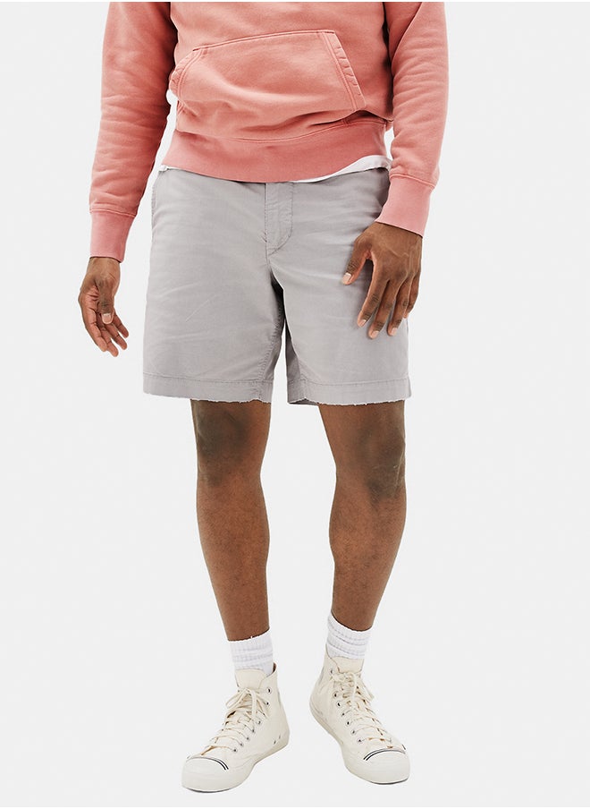 American Eagle - AE Flex 9" Lived-In Khaki Short - Image 1