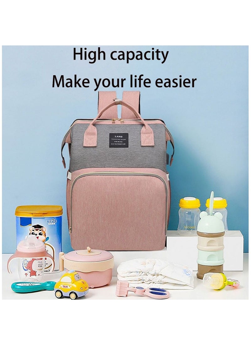 dreamons link - Dreamons Link Diaper Bag Backpack, Waterproof Stylish Multi-function Large Capacity Travel Back Pack Maternity Baby Nappy Changing Bag - Image 1