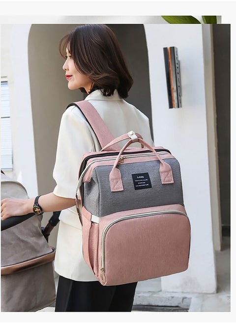 Dreamons Link Diaper Bag Backpack, Waterproof Stylish Multi-function Large Capacity Travel Back Pack Maternity Baby Nappy Changing Bag