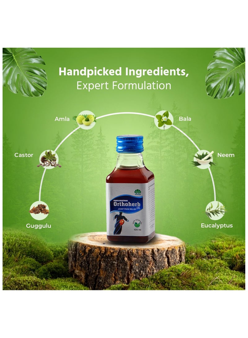 Pankajakasthuri Orthoherb Oil 100ml - Joint Pain Relief  - Image 3