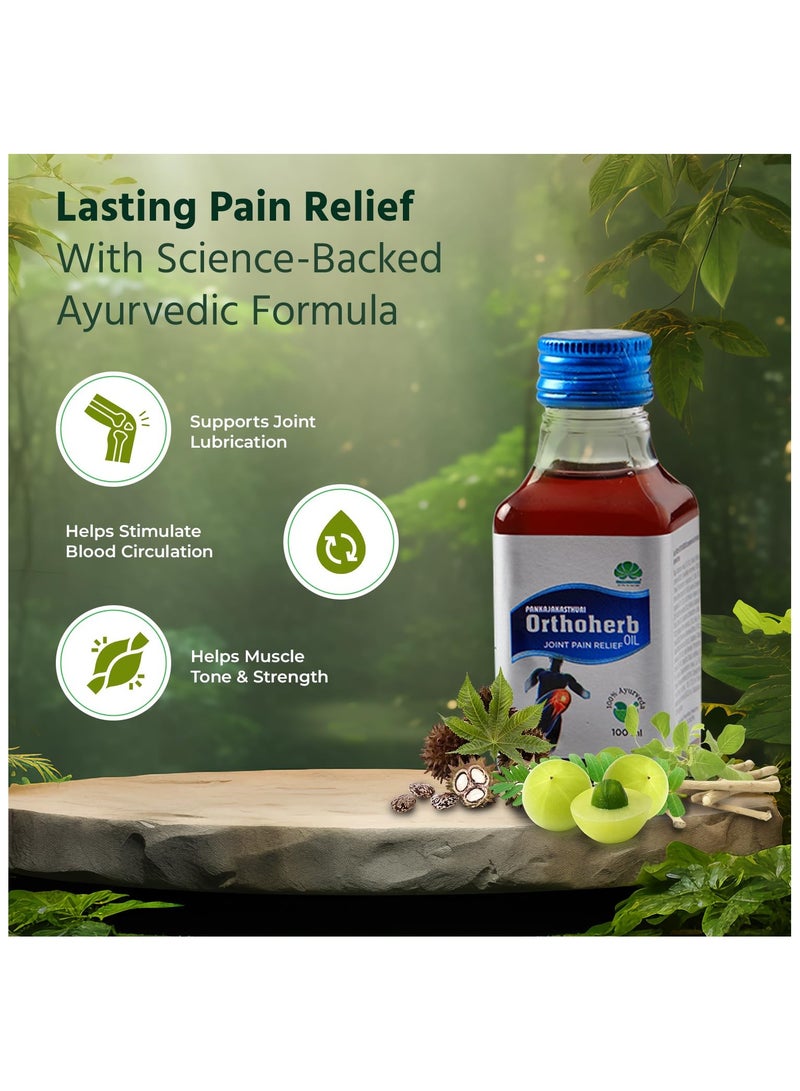 Pankajakasthuri Orthoherb Oil 100ml - Joint Pain Relief  - Image 4