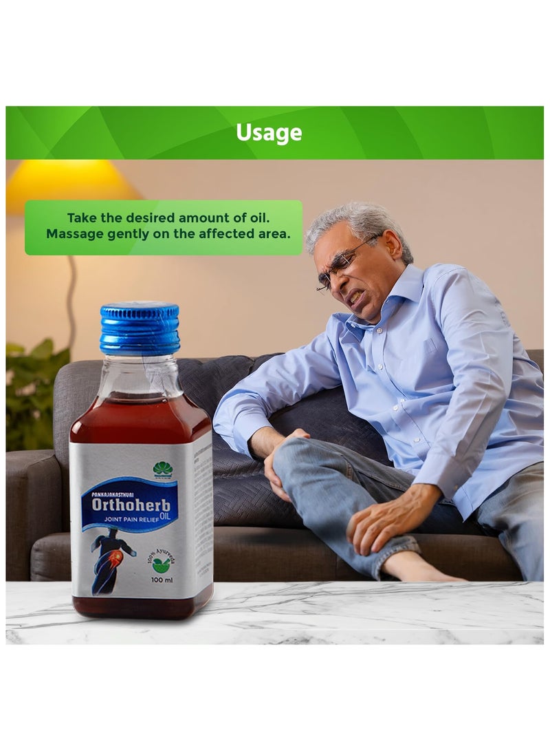 Pankajakasthuri Orthoherb Oil 100ml - Joint Pain Relief  - Image 5