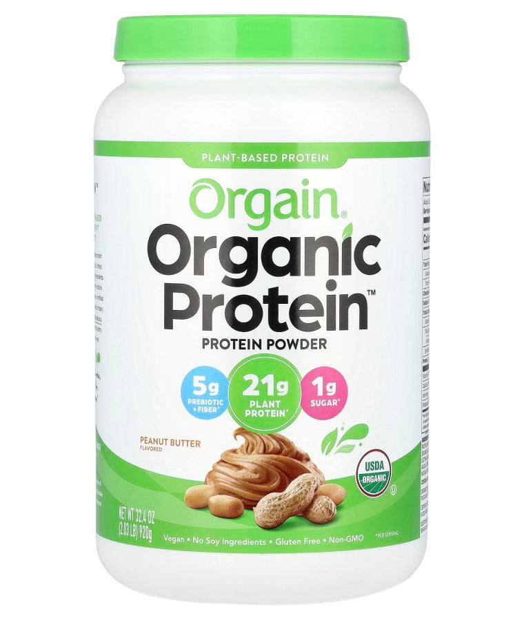 Organic Protein Powder Plant-Based Peanut Butter 2.03 lb (920 g)