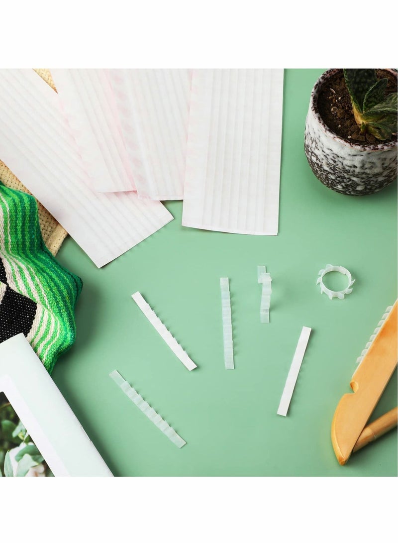 SYOSI Non slip Hanger Grips for Wood Hangers Clear Rubber Hanger Grip Adhesive Clothe Hanger Strip 2.8 x 0.2 Inch Rubber Hangers Grip with Fins Clothes Hanger Strips Grippers for Clothes Hanger (200 Pieces) - Image 4