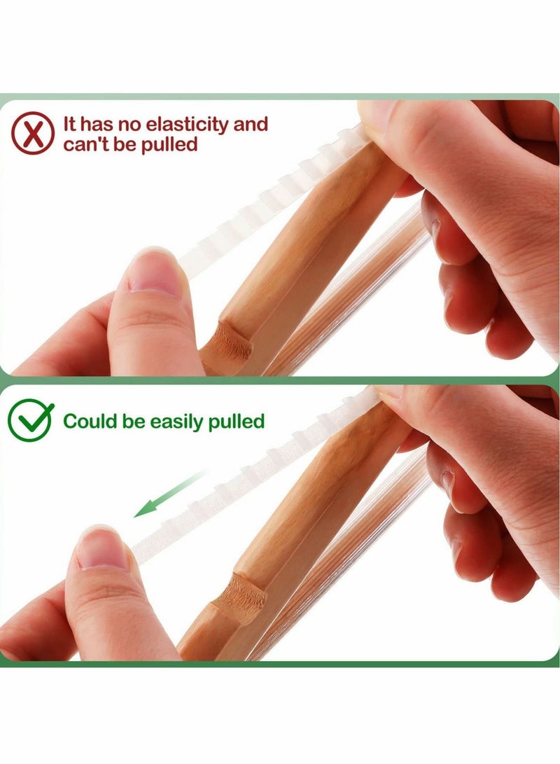 SYOSI Non slip Hanger Grips for Wood Hangers Clear Rubber Hanger Grip Adhesive Clothe Hanger Strip 2.8 x 0.2 Inch Rubber Hangers Grip with Fins Clothes Hanger Strips Grippers for Clothes Hanger (200 Pieces) - Image 3