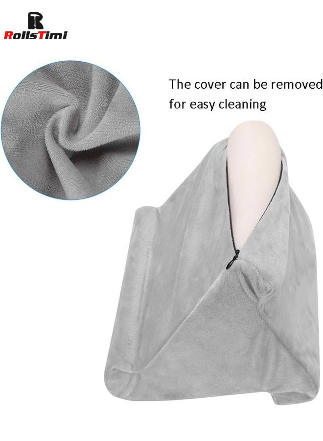 RollsTimi  Soft Pillow for ipad,Multi-Angle Phone Pillow Lap Stand,Universal ipad Tablet Reading Stand Pillow Holder for ipads,Tablets,Smartphones,Grey - Image 3