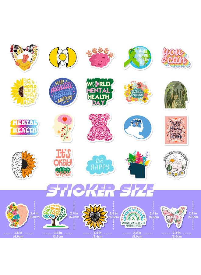 Bluejw 100 Small Size 4cm Stickers For Mental Health Education - Image 5
