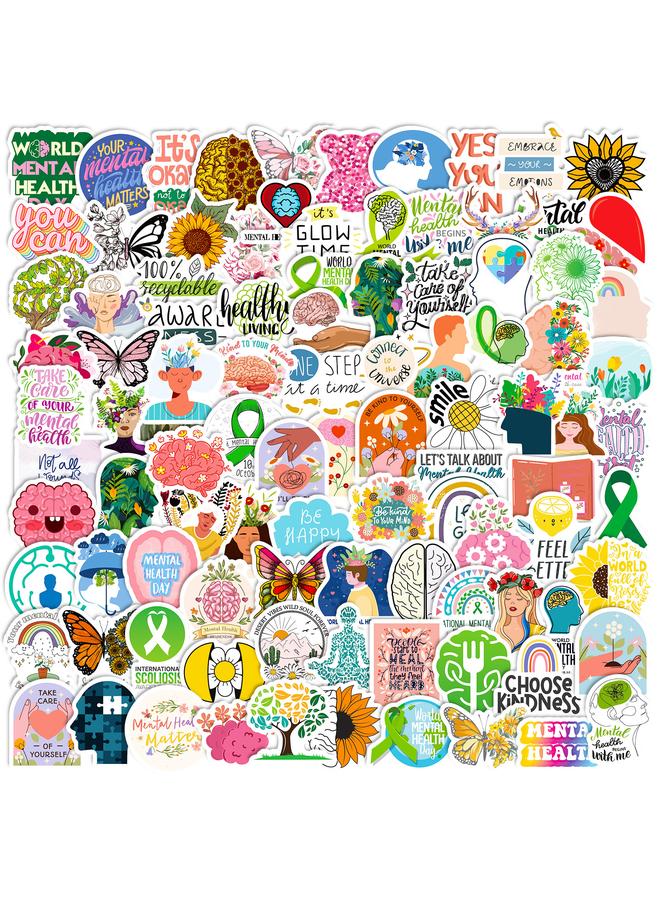 Bluejw 100 Small Size 4cm Stickers For Mental Health Education - Image 2
